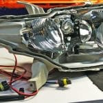 Removing and adding new LED headlights in my garage