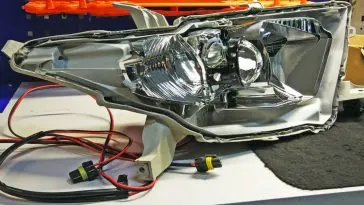 Removing and adding new LED headlights in my garage