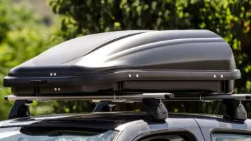 The larger cargo box looks good on a car that is a bigger size and has lots of things in to carry