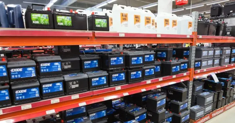 Going to an automotive service center to ask the price of car battery