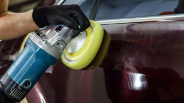 Buffing my vehicle in my garage