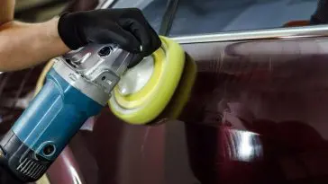 Buffing my vehicle in my garage