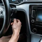 How do I get a key unstuck from the ignition