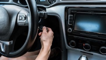 How do I get a key unstuck from the ignition