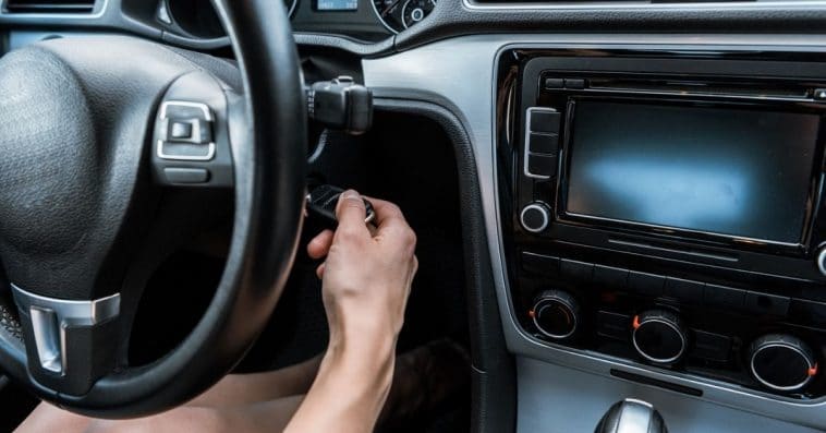 How do I get a key unstuck from the ignition