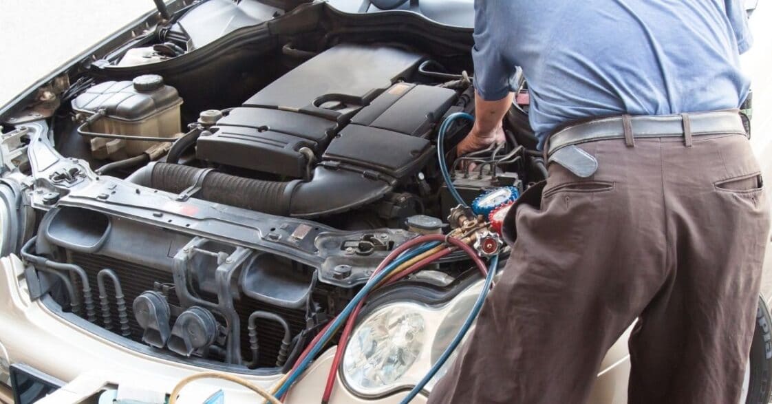 how to remove old freon from car